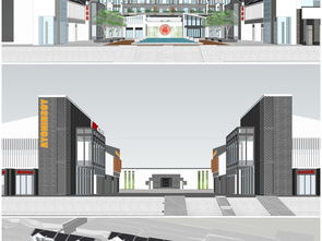 精品新中式小區(qū)建筑與商業(yè)綜合體SU模型設(shè)計圖集錦